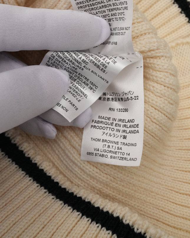 4-BAR VIRGIN WOOL SWEATER
