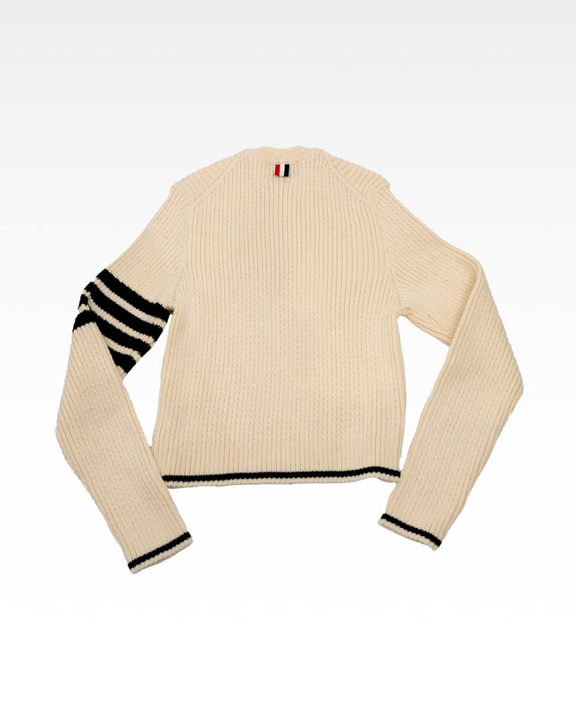 4-BAR VIRGIN WOOL SWEATER