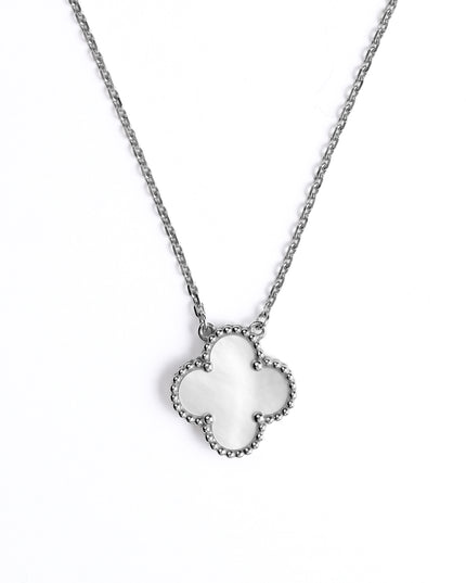 VINTAGE ALHAMBRA MOTHER OF PEARL NECKLACE WHITE GOLD (2022)