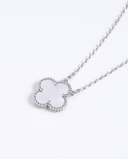 VINTAGE ALHAMBRA MOTHER OF PEARL NECKLACE WHITE GOLD (2022)