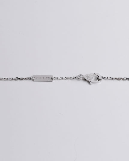 VINTAGE ALHAMBRA MOTHER OF PEARL NECKLACE WHITE GOLD (2022)