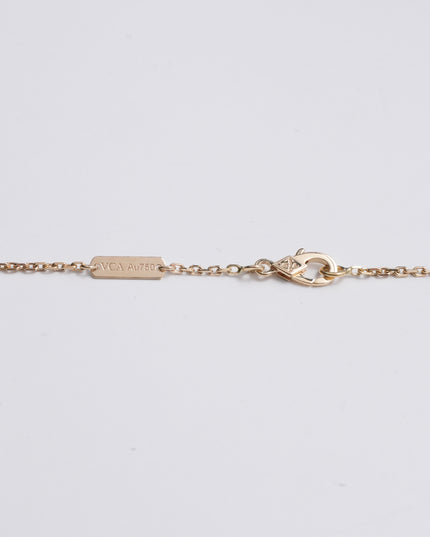VINTAGE ALHAMBRA MOTHER OF PEARL NECKLACE YELLOW GOLD (2022)