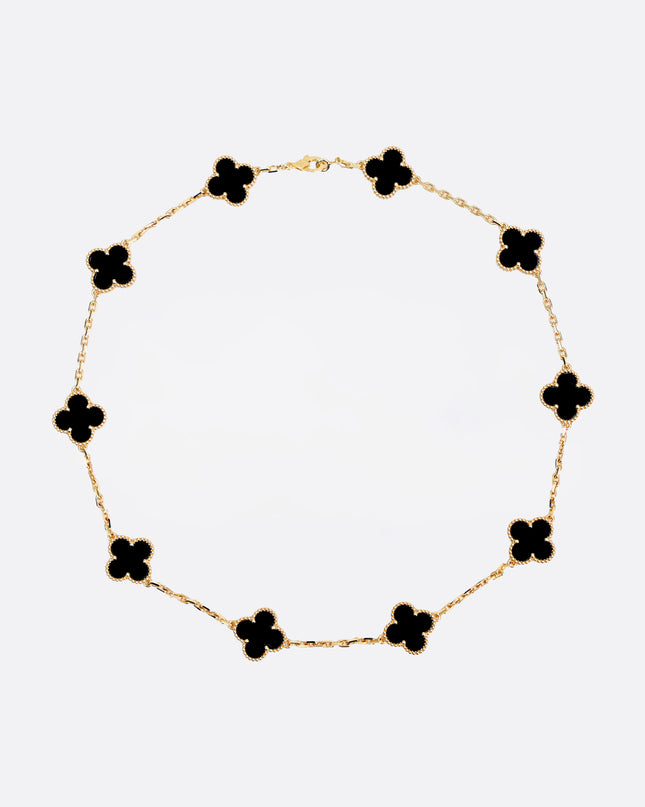 VINTAGE ALHAMBRA 10P ONYX NECKLACE (2024)