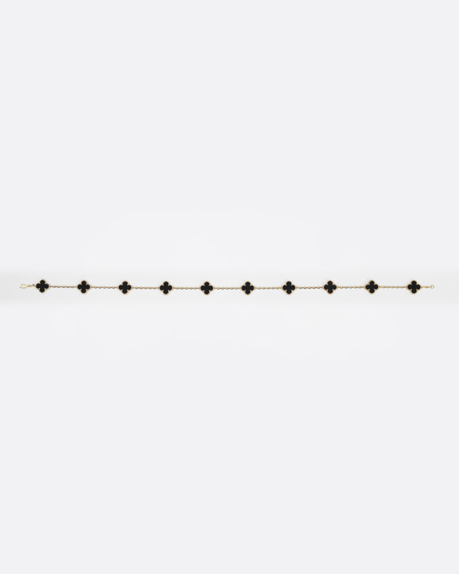 VINTAGE ALHAMBRA 10P ONYX NECKLACE (2024)