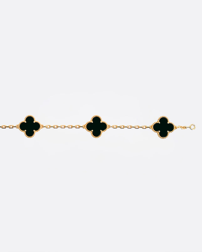 VINTAGE ALHAMBRA 10P ONYX NECKLACE (2024)