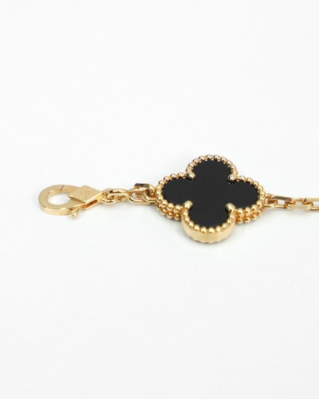VINTAGE ALHAMBRA 10P ONYX NECKLACE (2024)