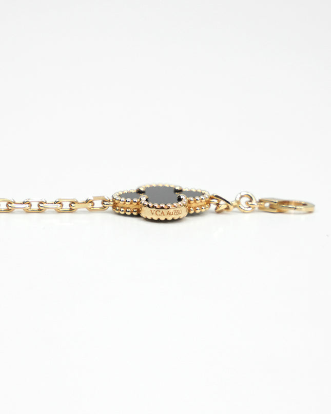 VINTAGE ALHAMBRA 10P ONYX NECKLACE (2024)
