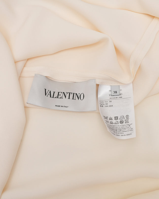 "21SS SILK DRESS IVORY SIZE 38 WITH INNERWEAR