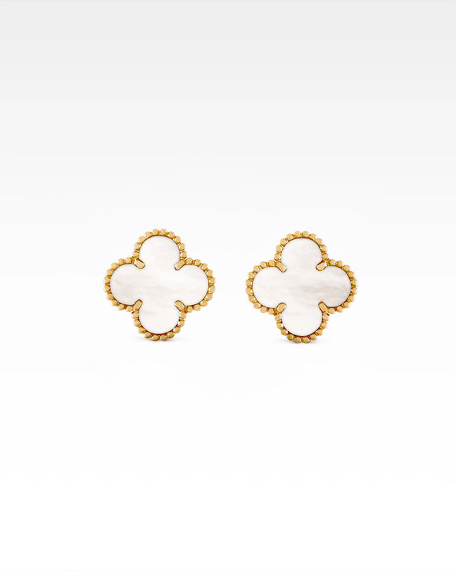 VINTAGE ALHAMBRA MOTHER OF PEARL EARRINGS (2021)