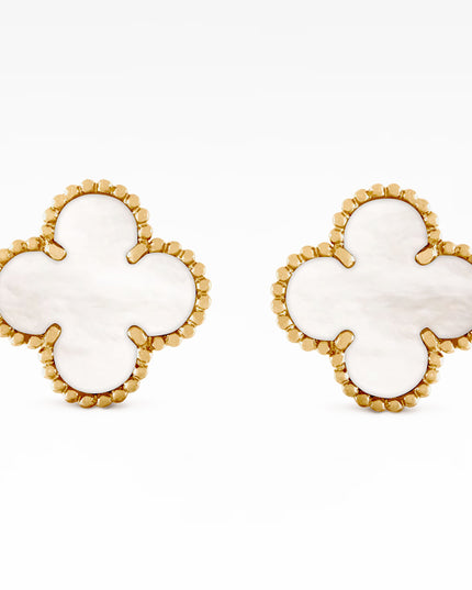 VINTAGE ALHAMBRA MOTHER OF PEARL EARRINGS (2021)