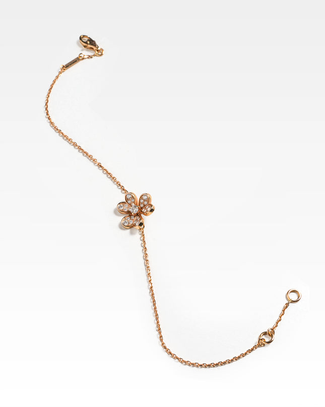 MINI FRIVOLE PAVE 18K ROSE GOLD DIAMOND BRACELET (2021)