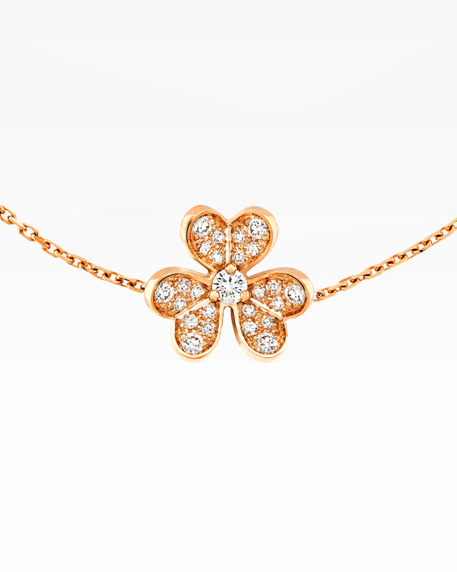 MINI FRIVOLE PAVE 18K ROSE GOLD DIAMOND BRACELET (2021)