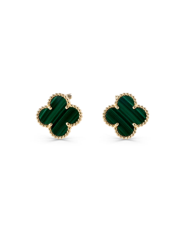 VINTAGE ALHAMBRA MALACHITE EARRING (2024)