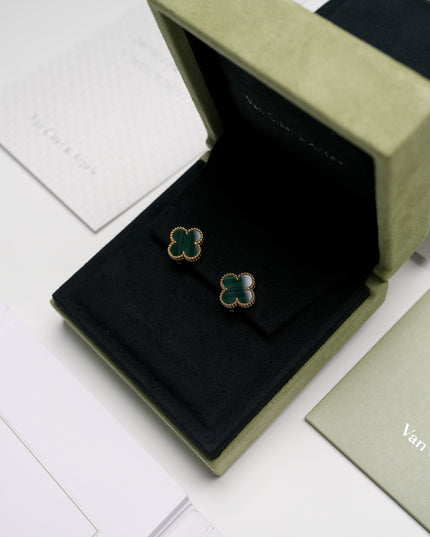 VINTAGE ALHAMBRA MALACHITE EARRING (2024)