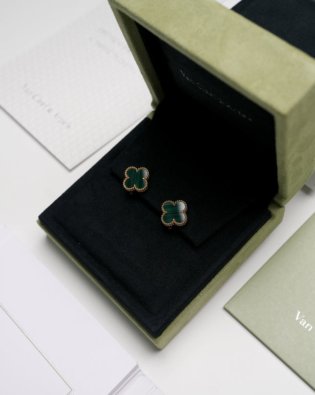 VINTAGE ALHAMBRA MALACHITE EARRING (2024)
