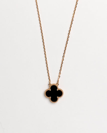 VINTAGE ALHAMBRA ONYX NECKLACE (2023)