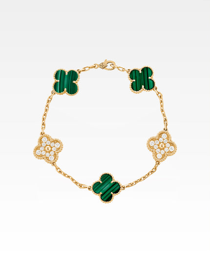 VINTAGE ALHAMBRA BRACELET – MALACHITE & DIAMONDS (2020)