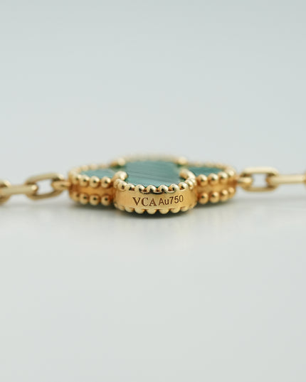 VINTAGE ALHAMBRA BRACELET – MALACHITE & DIAMONDS (2020)