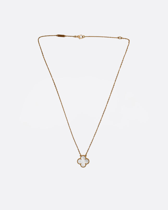 VINTAGE ALHAMBRA MOTHER OF PEARL NECKLACE (2020)