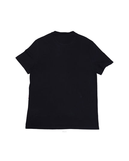 V LOGO COTTON T-SHIRT NAVY X RED SIGNATURE SIZE L