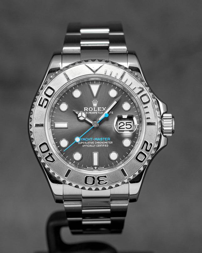 YACHT-MASTER 40MM RHODIUM DIAL PLATINUM BEZEL (2020)