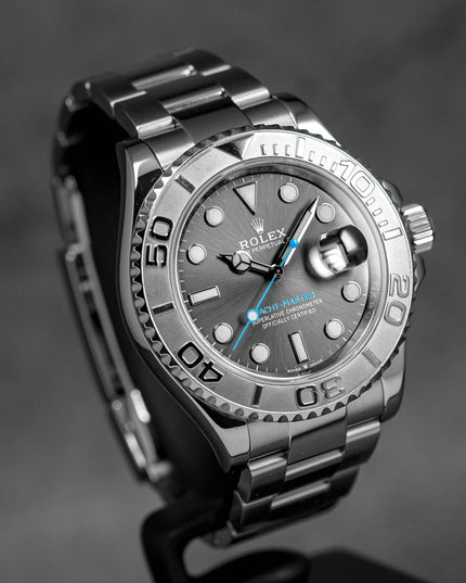 YACHT-MASTER 40MM RHODIUM DIAL PLATINUM BEZEL (2020)