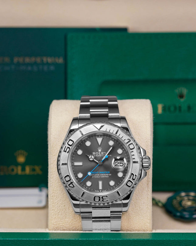 YACHT-MASTER 40MM RHODIUM DIAL PLATINUM BEZEL (2020)