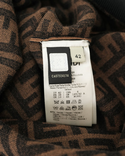 ZUCCA SHORT SLEEVE KNITWEAR SIZE 42 BROWN