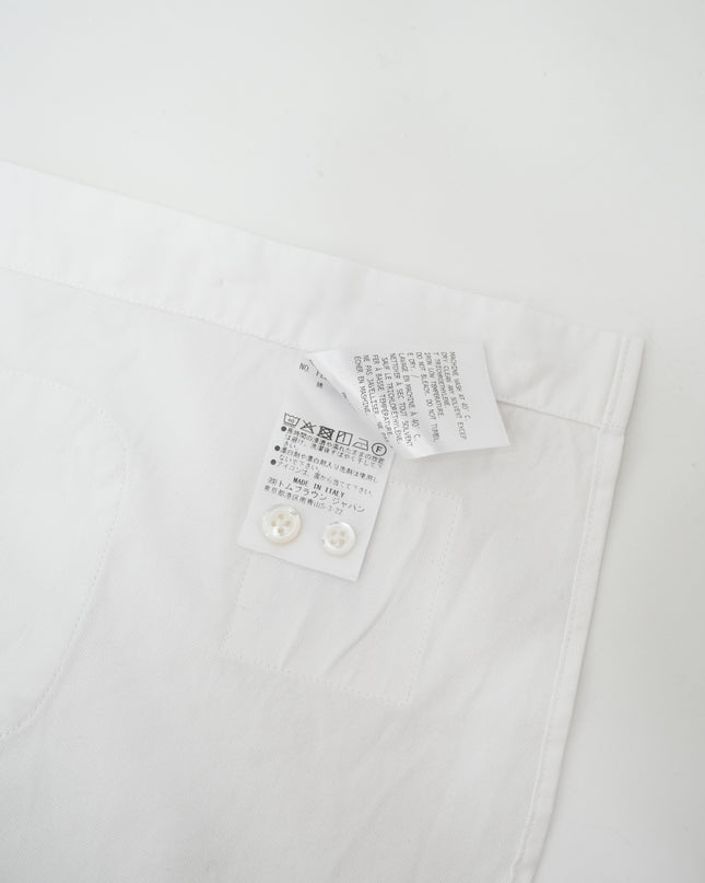 CROPPPED COTTON OXFORD SHIRT SIZE 38 WOMAN WHITE