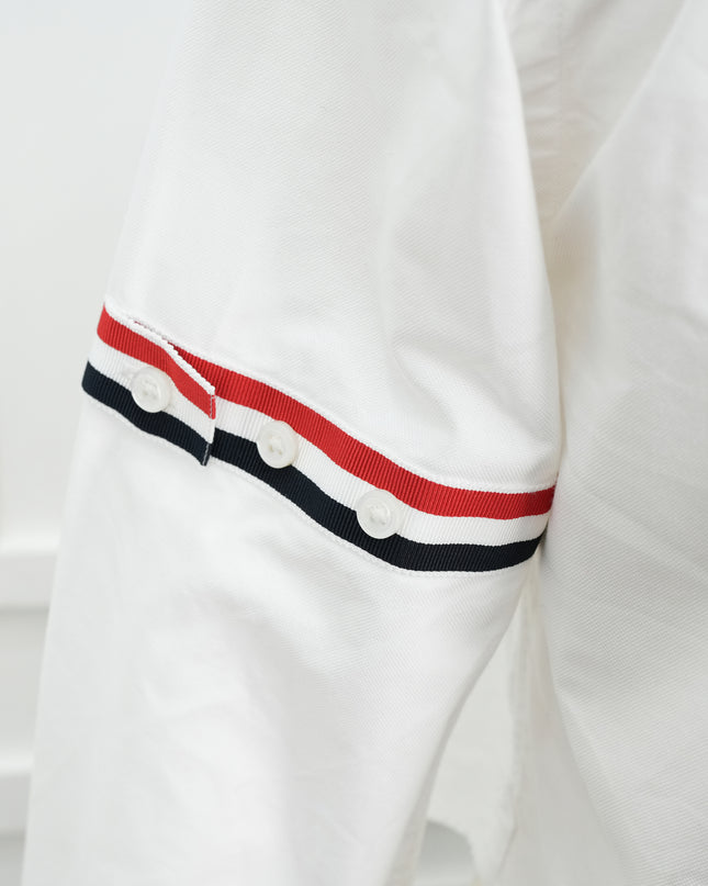 CROPPPED COTTON OXFORD SHIRT SIZE 38 WOMAN WHITE