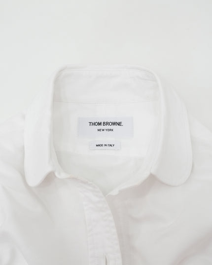 CROPPPED COTTON OXFORD SHIRT SIZE 38 WOMAN WHITE