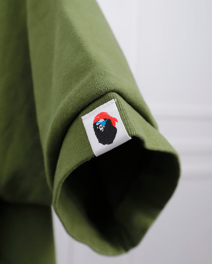 CAPTAIN APE PIRATE SWEATSHIRT OLIVE GREEN SIZE 2XL