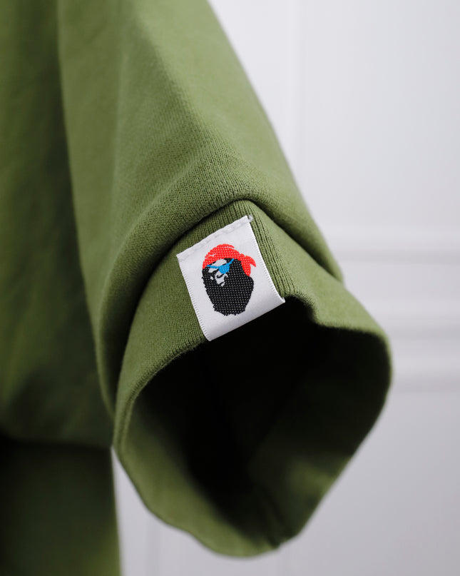 CAPTAIN APE PIRATE SWEATSHIRT OLIVE GREEN SIZE 2XL