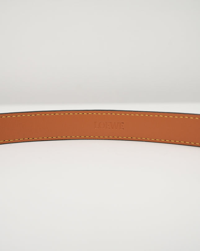 ANAGRAM IN PEBBLE GRAIN CALFSKIN BELT 20MM SAND/GOLD