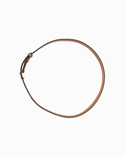 ANAGRAM IN PEBBLE GRAIN CALFSKIN BELT 20MM SAND/GOLD