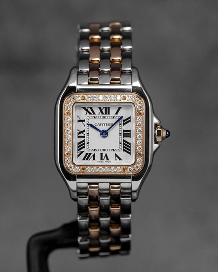 PANTHÈRE S TWOTONE ROSEGOLD SILVER DIAL DIAMOND BEZEL (2022)