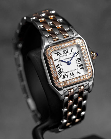 PANTHÈRE S TWOTONE ROSEGOLD SILVER DIAL DIAMOND BEZEL (2022)