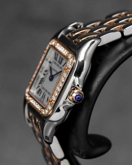 PANTHÈRE S TWOTONE ROSEGOLD SILVER DIAL DIAMOND BEZEL (2022)