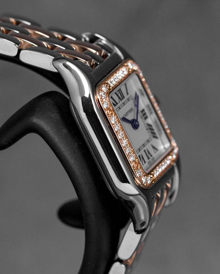 PANTHÈRE S TWOTONE ROSEGOLD SILVER DIAL DIAMOND BEZEL (2022)
