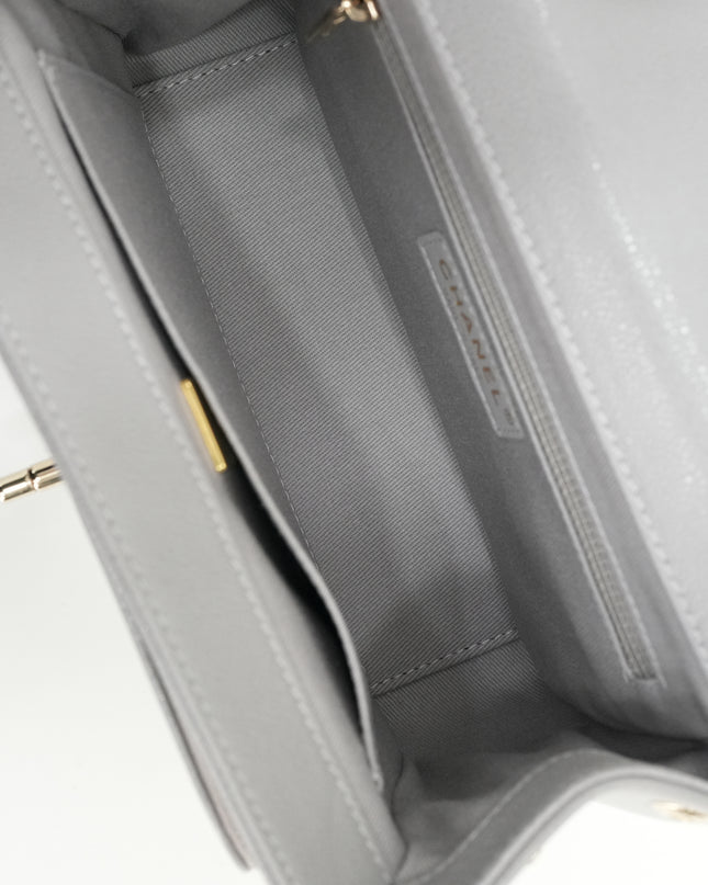 BUSINESS AFFINITY CAVIAR GOLD HARDWARE GRAY