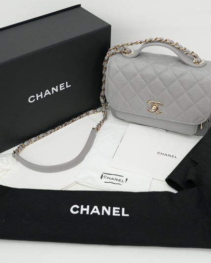 BUSINESS AFFINITY CAVIAR GOLD HARDWARE GRAY