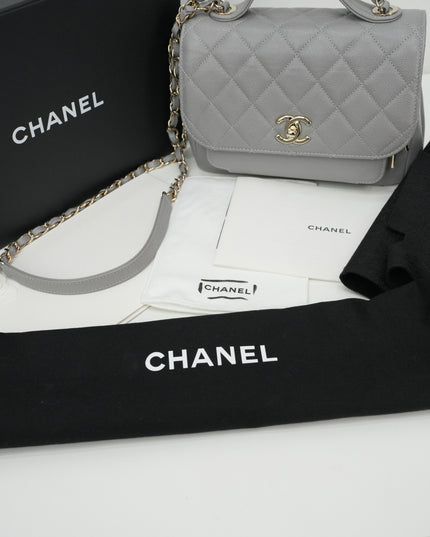 BUSINESS AFFINITY CAVIAR GOLD HARDWARE GRAY