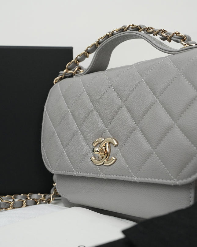 BUSINESS AFFINITY CAVIAR GOLD HARDWARE GRAY