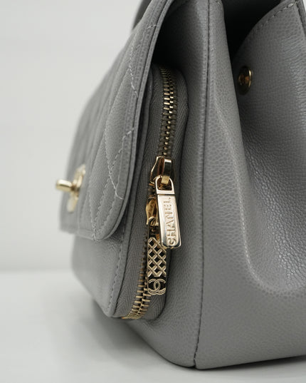 BUSINESS AFFINITY CAVIAR GOLD HARDWARE GRAY