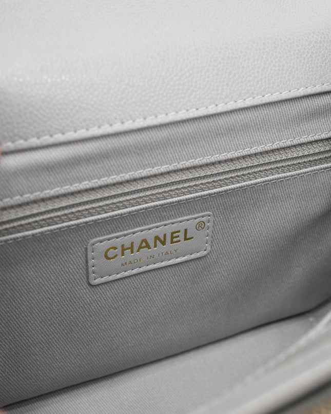 BUSINESS AFFINITY CAVIAR GOLD HARDWARE GRAY