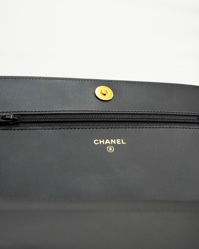 BOY WALLET ON CHAIN CAVIAR GREY GHW
