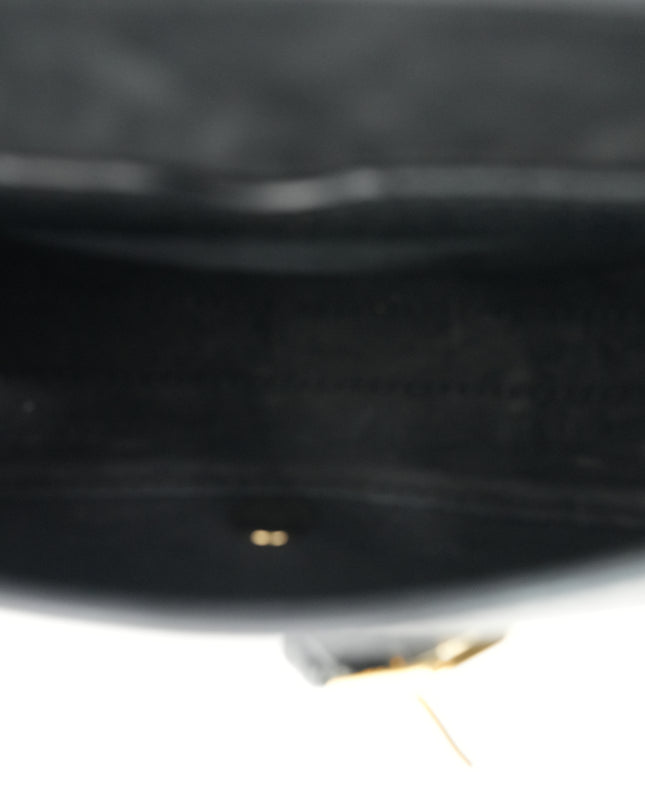 BOBBY LEATHER SHOULDER BAG BLACK