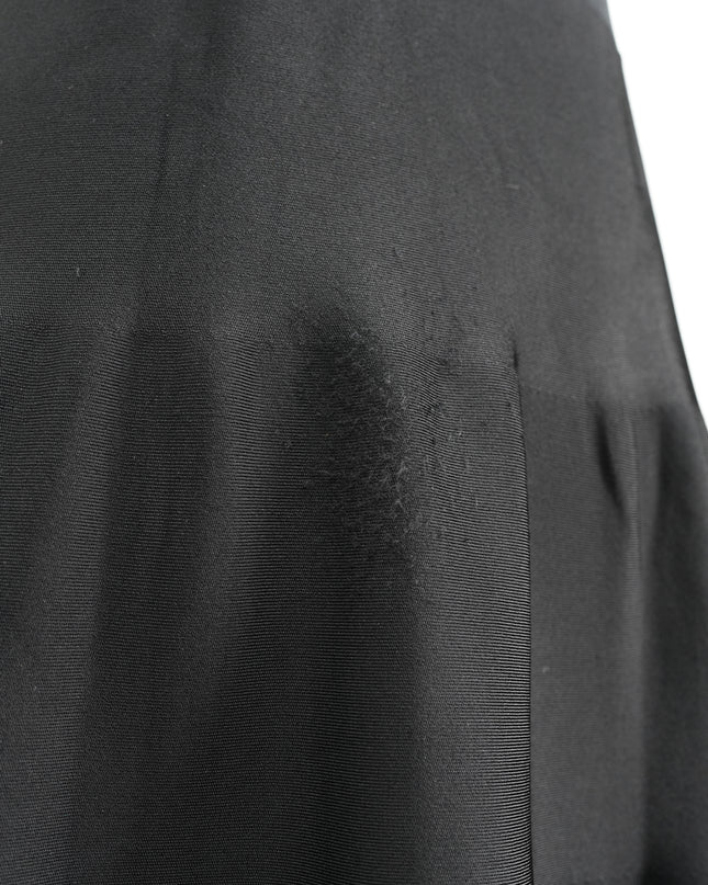 FIT-AND-FLARE BLACK DRESS WITH GOLD DETAILING SIZE M
