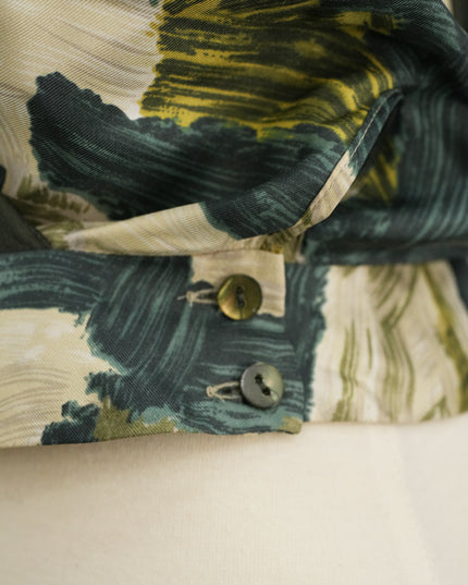 PRINTED WRAP-STYLE SILK SET