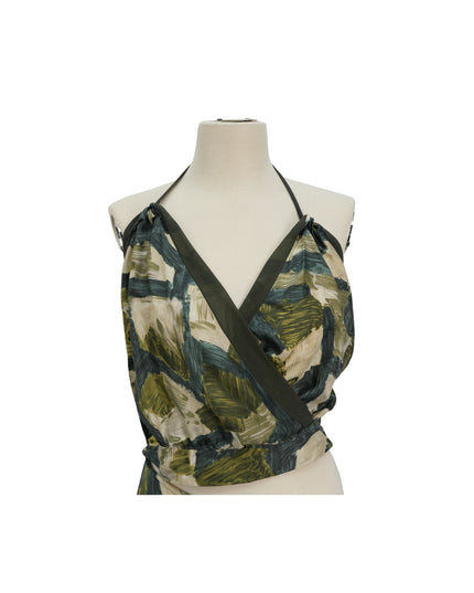 PRINTED WRAP-STYLE SILK SET